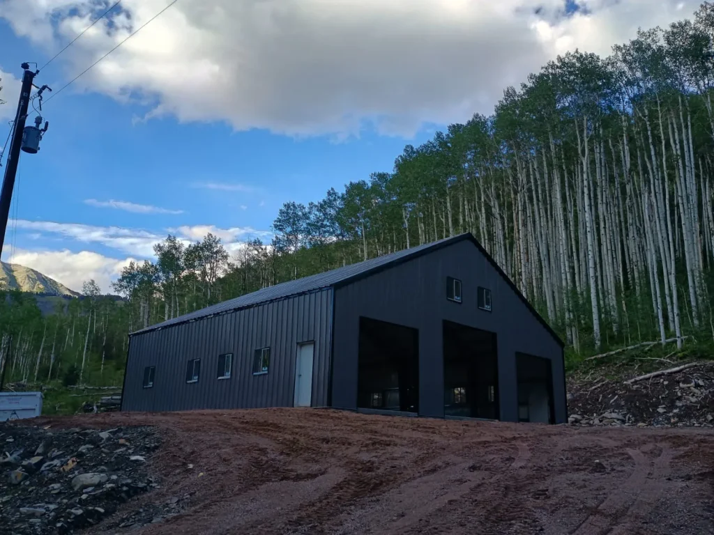 Garage / Workshop steel building in Marble, CO
