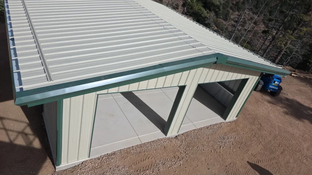 Garage steel building in Colorado Springs, CO