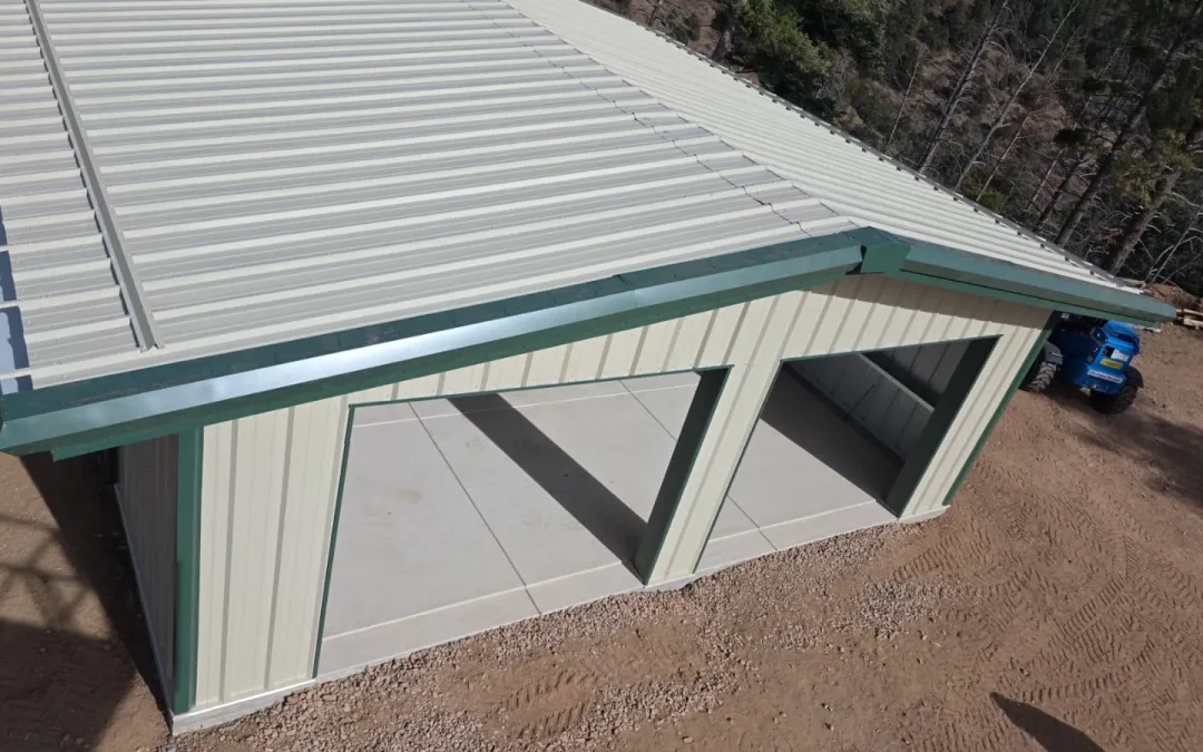 Garage steel building in Colorado Springs, CO