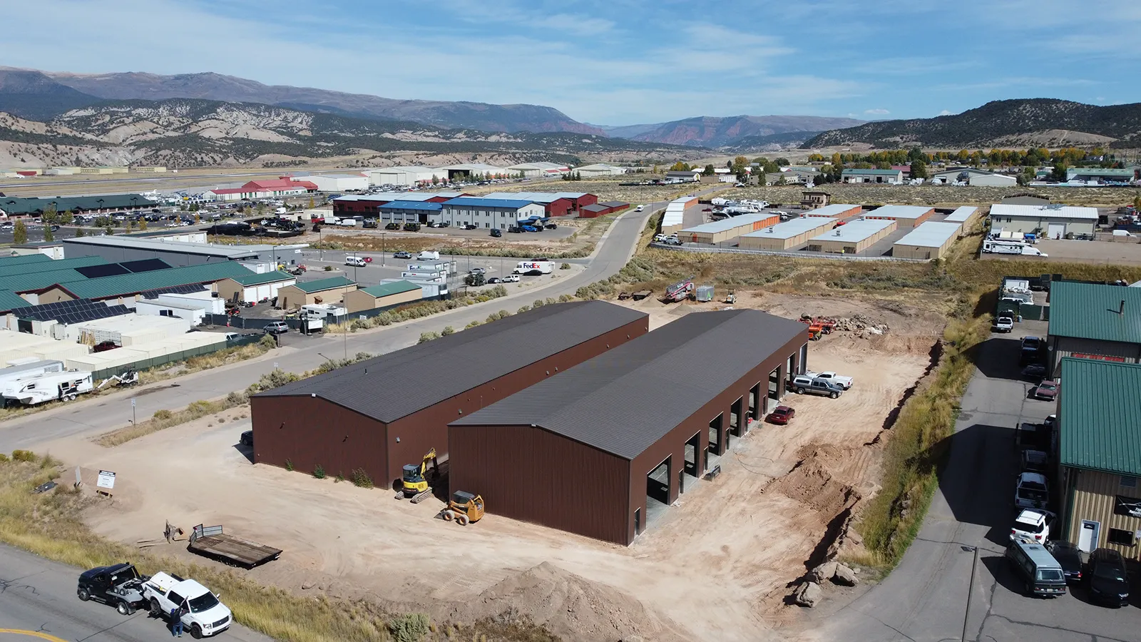 Steel commercial flex building in Gypsum, Colorado