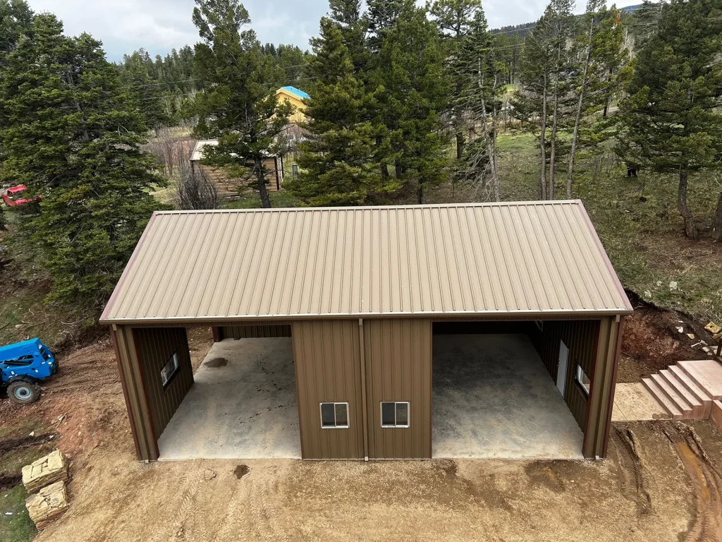 Workshop steel building in Aguilar, CO