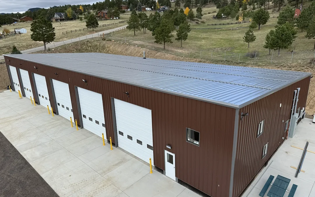 Commercial steel building in Bailey, CO