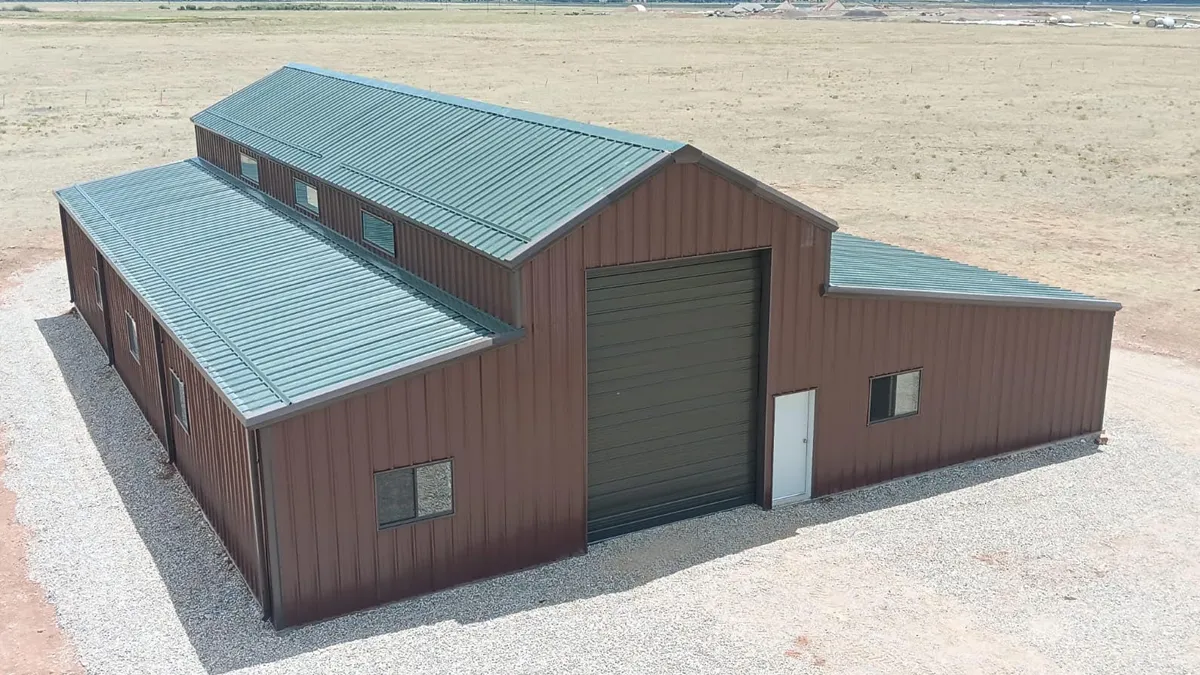 Monitor roof steel building in Castle Rock, Colorado