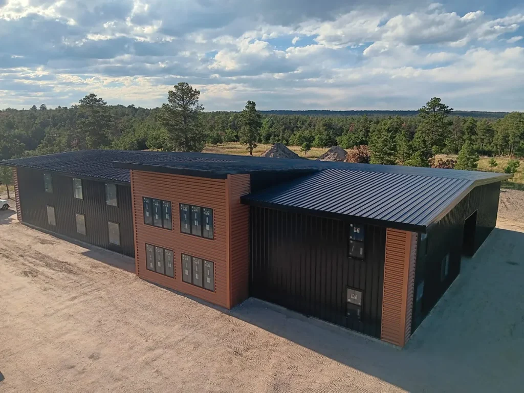 Commercial Studio steel building in Colorado Springs, CO