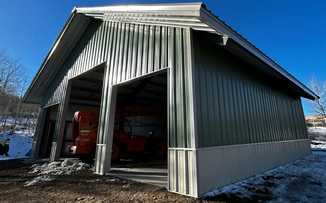 Garage steel building in Kremmling, CO