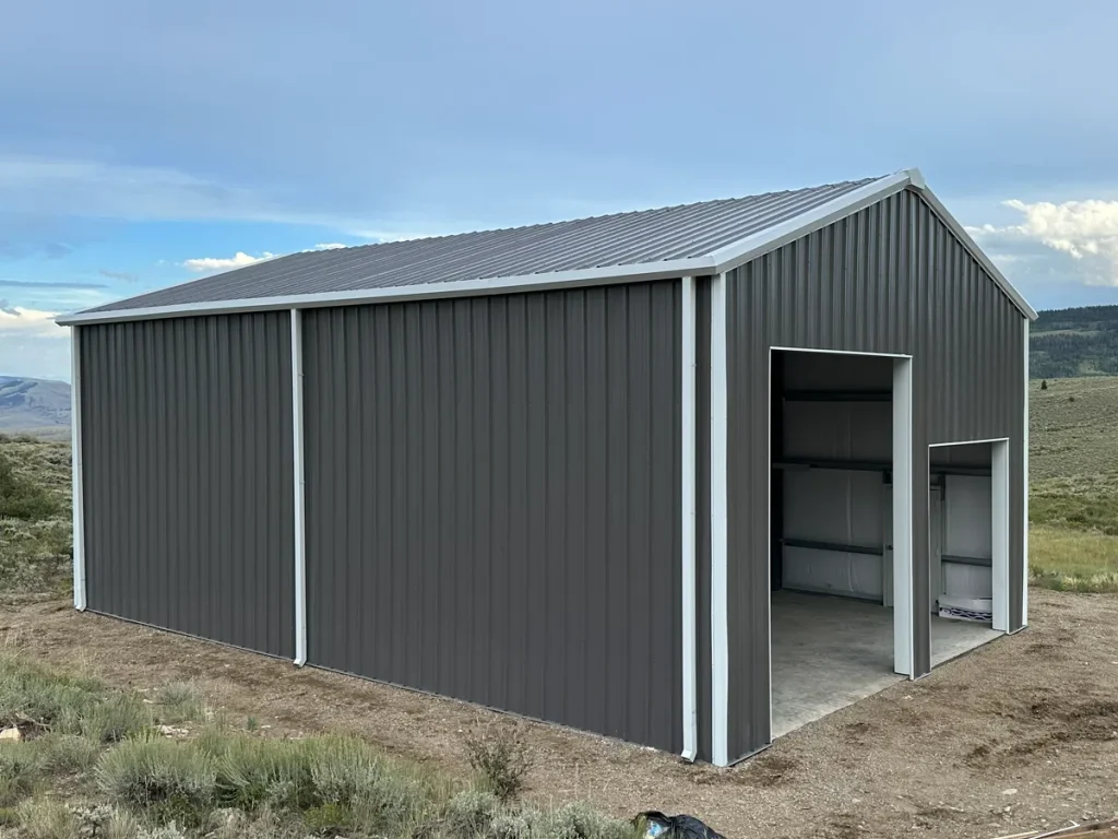 Garage steel building in Kremmling, CO