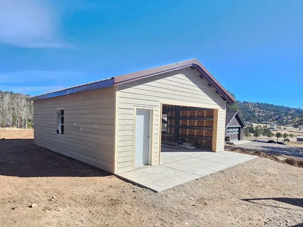 Garage steel building in Bailey, CO
