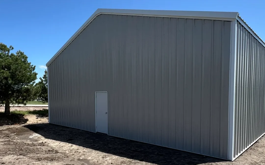 Garage steel building in Parker, CO